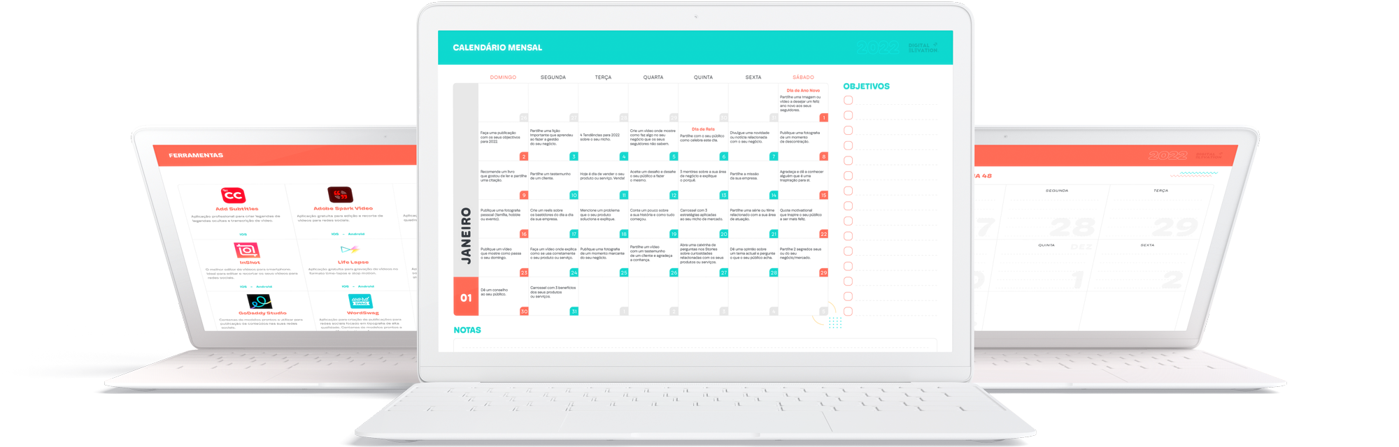 Calendário de Conteúdo para Redes Sociais